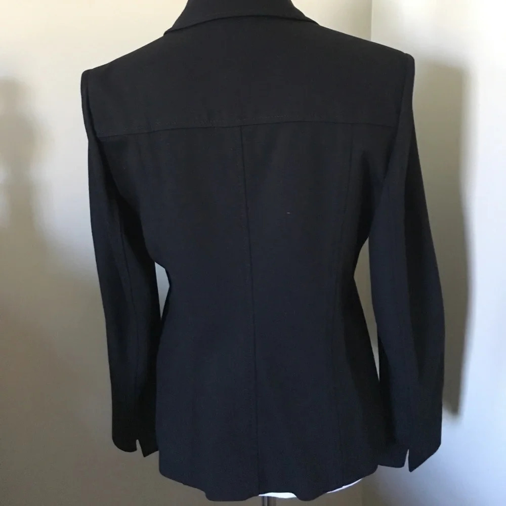 TALBOTS Black Knit Blazer, EEUC - Picture 5 of 8